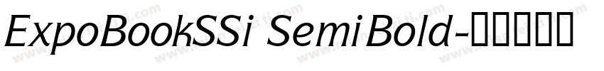 ExpoBookSSi SemiBold字体转换